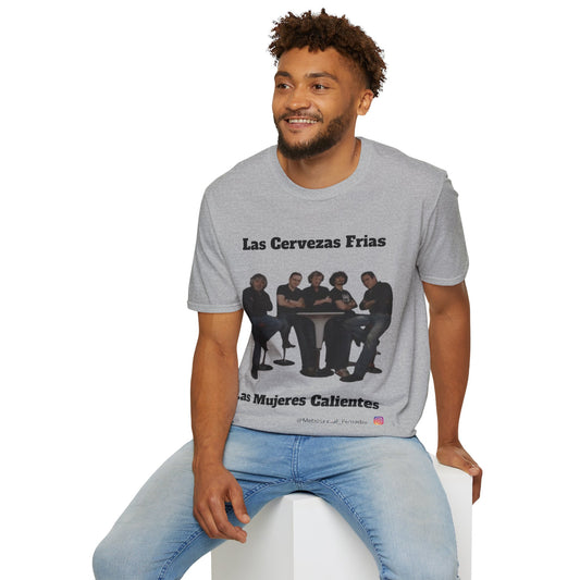 Camiseta "Cervezas frescas y mujeres calientes", perfecta para fiestas, regalo para hombres, estilo casual, ambiente veraniego, camisetas divertidas.